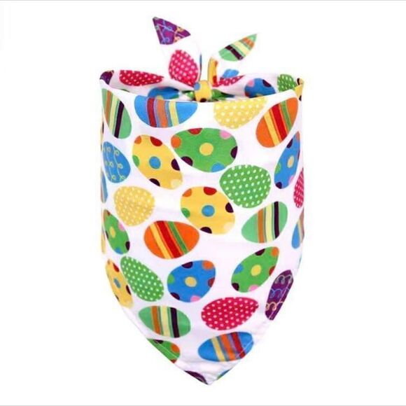 1pc Easter Bandana Dog Triangle Bibs Adjustable Easter Pet Bibs For Dogs - Picture 1 of 1
